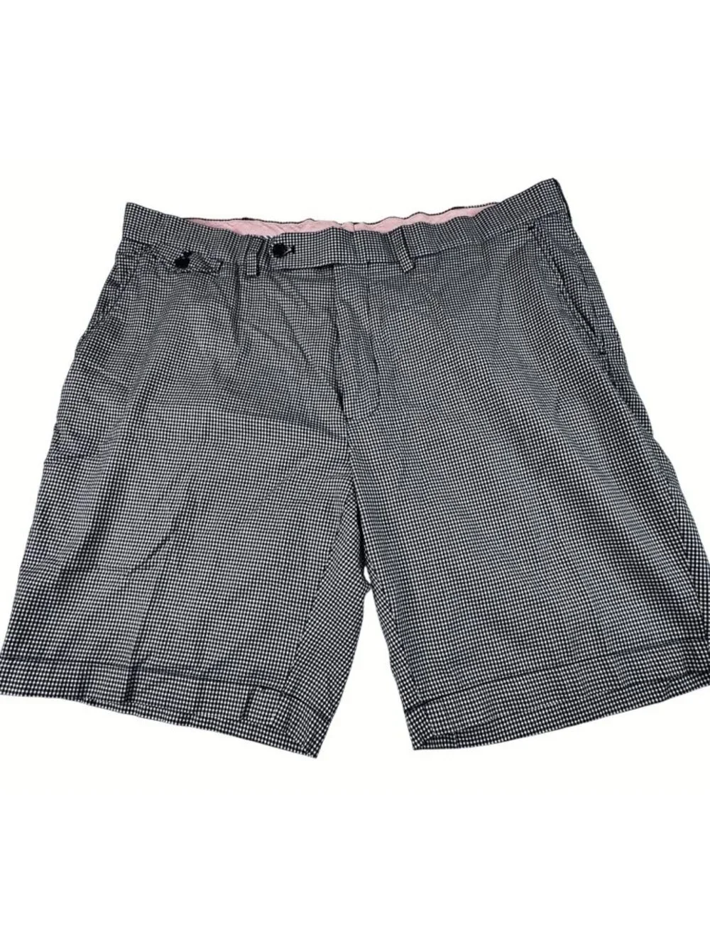 Vintage 90s Polo Golf Ralph Lauren Navy Check Shorts Mens 40  9.5 Inseam